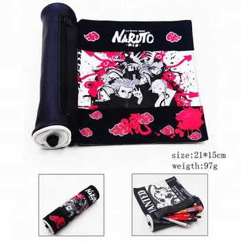 

Anime Peripherals Cartoon Naruto Akatsuki Scroll Pein/ Konan Pen Case Pencil Bag Canvas Stationary Bag A Collectible Gift