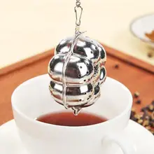 Практичная нержавеющая сталь Твердая инвариантная сетка для заварки чая фильтр Свободный чай легко чистить лист сито для специй с лотком