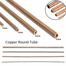 

1PC Copper Round Tube 6x5x300mm 5x4x300mm 4x3x300mm 3x2x300mm Hollow Straight Pipe Tubing for DIY Crafts Industrial