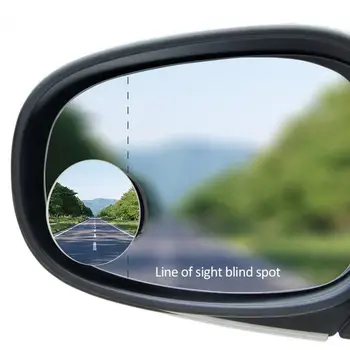 

NEW Car Vehicle Driver Wide Angle Round Convex Mirror Blind Spot Auto RearView