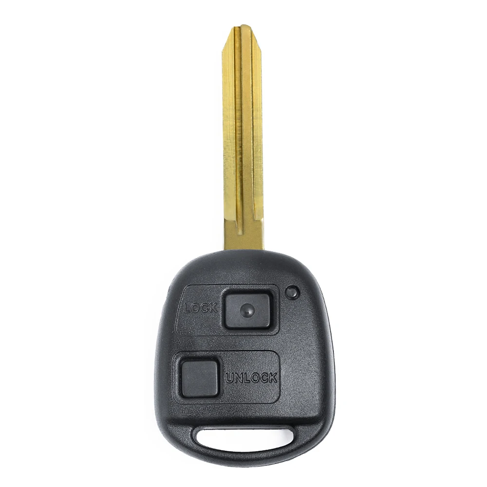 Keyecu-Remote-Key-FOB-2-Button-433MHz-4D67-Chip-For-Toyota-Prado-Avensis-Tarago-120-RAV4