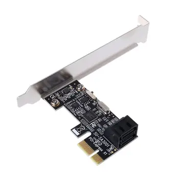 

PCI Express 2 Port SATA 3.0 Card 6 Gbps PCI-E PCIE SSD Adapter Low Bracket Computer Components IPFS HDD Mining Board 667F