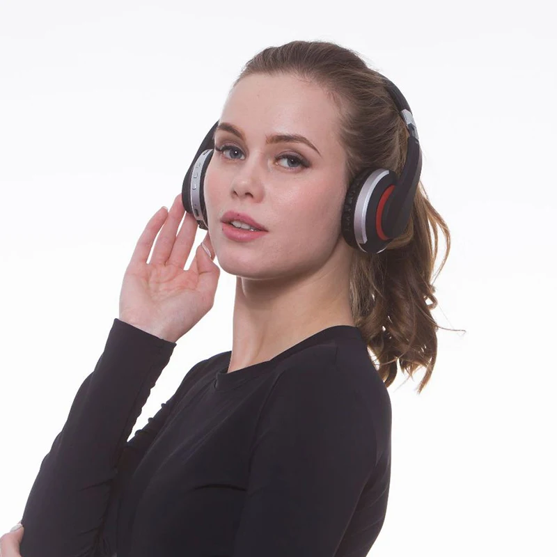 Складные Наушники Bluetooth 5,0 Беспроводная гарнитура стерео бас наушники с микрофоном NK-Shopping