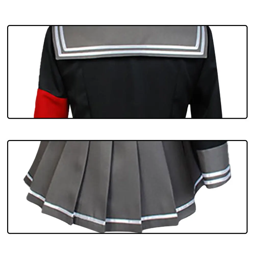 Аниме Dangan Ronpa Peko Pekoyama Danganronpa карнавальный костюм Schlool JK Униформа моряка Топ Юбка