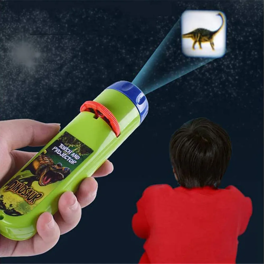 Projector Torch Kids Flashlight Story Book Early Educational Light-up Toys Sleep Light Preschool Fairy Tale Projection Lamp Gift
