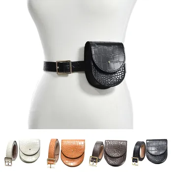 

Women Waist Pack Serpentine Fanny Pack Leather Fashion Snake Skin Waist Belt Mini Bag bolsas de cintura mulher#20