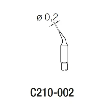 Best JBC Solder Tip Cartridges C210002 Bent Tips For JBC T210-A Soldering Handle CD-2SE CD-2SHE CD-2SHQE CD-2SQE Soldering Station