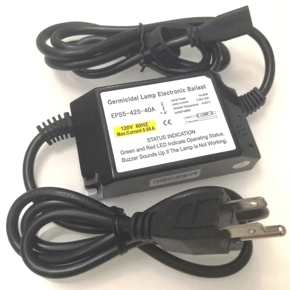 TEPRO EPS5-425-40A 120V 10-40W 0.68A бактерицидная УФ-лампа электронные балласты для 1 лампы с Светодиодный индикатор и звуковой сигнал