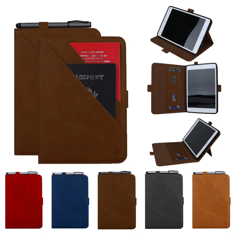 

Case For Apple iPad mini 5 2019 Cover Smart leather Card slot Pouch Bag case for iPad mini 1 2 3 4 case 7.9" Cover