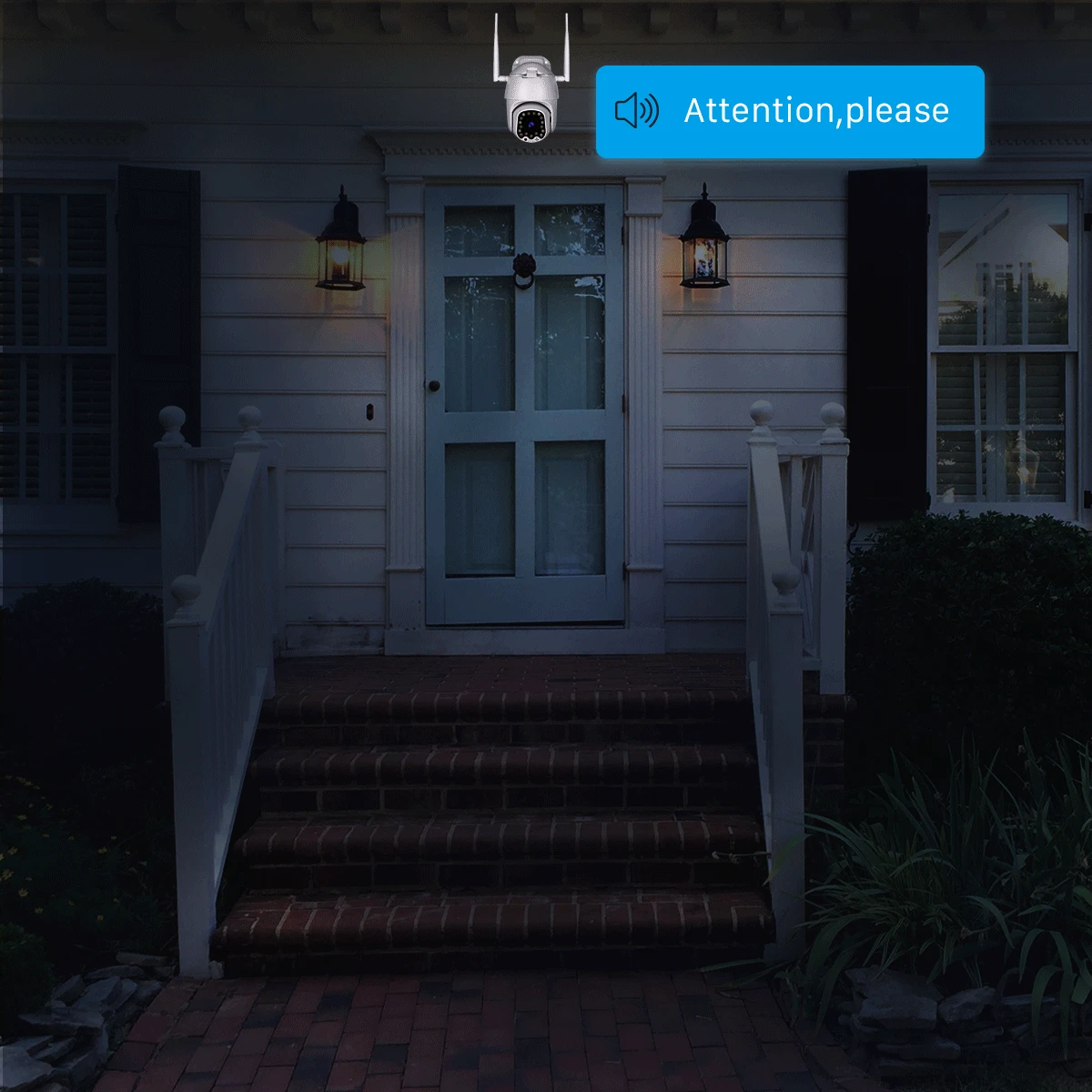 Besder открытый движения оповещения 2MP IP камера WiFi 4X цифровой зум двойная антенна скорость купольная камера с сиреной светильник Облачное хранилище