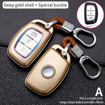 Carbon Fiber Car Smart Key Cover Case For Hyundai iX20 i30 i40 ix35 ix25 Tucson Verna Sonata Protect Button Shell Accessories - Carbon Fiber Car Smart Key Cover Case For Hyundai iX20 i30 i40 ix35 ix25 Tucson