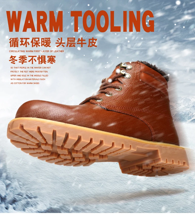 Men's Boots High Quality Waterproof Footwear The New Autumn Winter Ankle Boots for Men Fashion Warm Boots