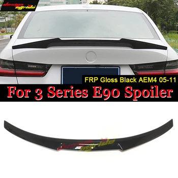 

For BMW E90 Trunk Spoiler Wing M4 Style FRP Primer Gloss Black 3-Series 320i 325i 330i 335i Rear Diffuser Trunk Lip Wing 2005-11