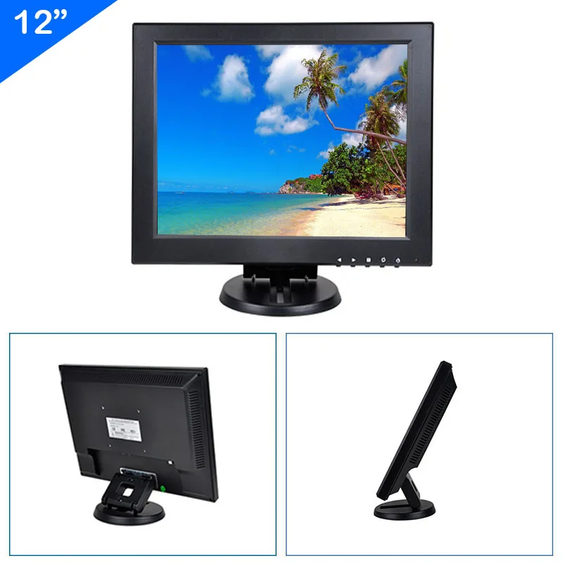 ZHIXIANDA Factory Wholesale Price 12Inch 4:3 1024x768 Monitor Display With BNC HDMI AV VGA USB Input | Компьютеры и офис