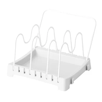 

Pot Lid Holder Lid Organizer Pot Lid Pan Rack Multifunctional Kitchen Cookware Chopping Board Organizer Storage Rack P7Ding