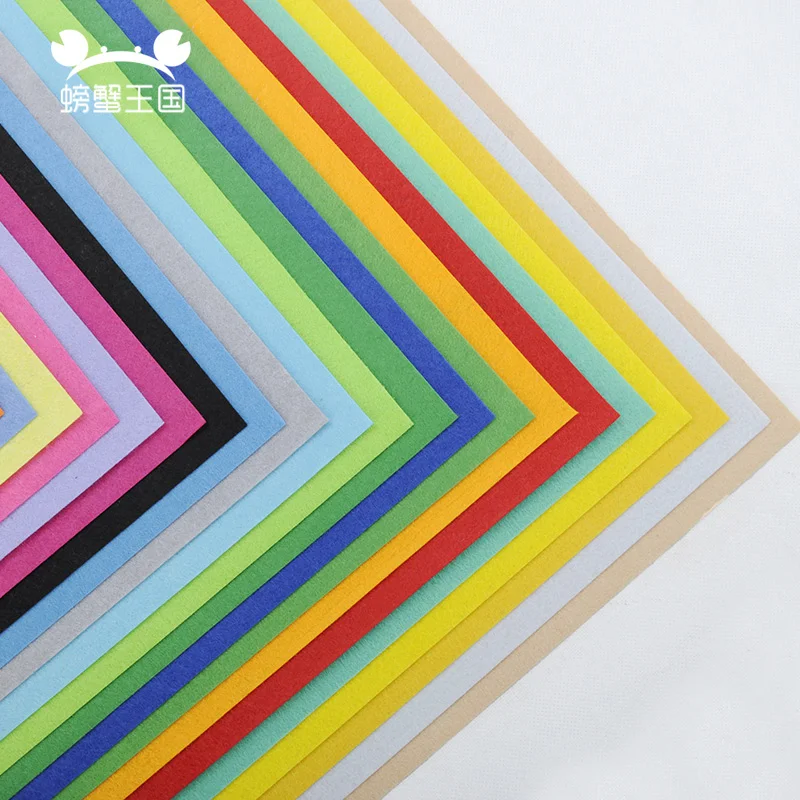 

5pcs DIY Non Woven Fabric,1mm Thickness,Polyester Felt Of Home Decoration Pattern Bundle For Sewing Dolls Crafts 40x45cm