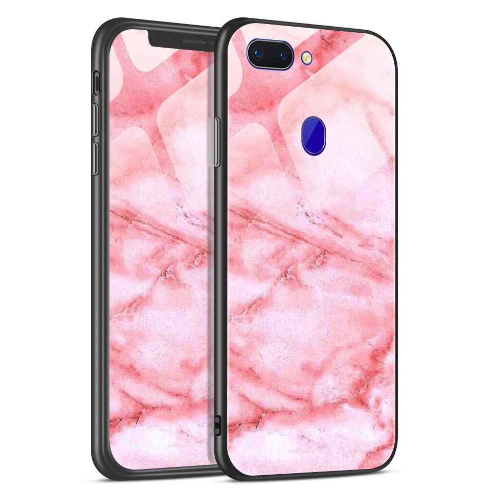 W154 Для OPPO R15 R15X R15Pro противоударный чехол из закаленного стекла для телефона OPPO K1 RX17 Neo TPU чехол для OPPO R15 задняя защитная оболочка - Цвет: W154