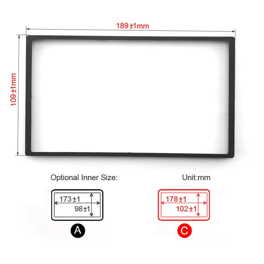 

173x98mm/ 173x102mm Car DVD/CD Radio Stereo Fascia Panel Frame Adaptor Fitting Kit for Honda FIT(Jazz)