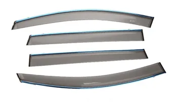 baratas 4 Pçs Janela Da Porta Do Carro Viseira Vento Moldando Toldos Escudo Chuva Sol Vento Guarda Ventilação Sombra Para Ford Edge 2015 Estilo Do Carro