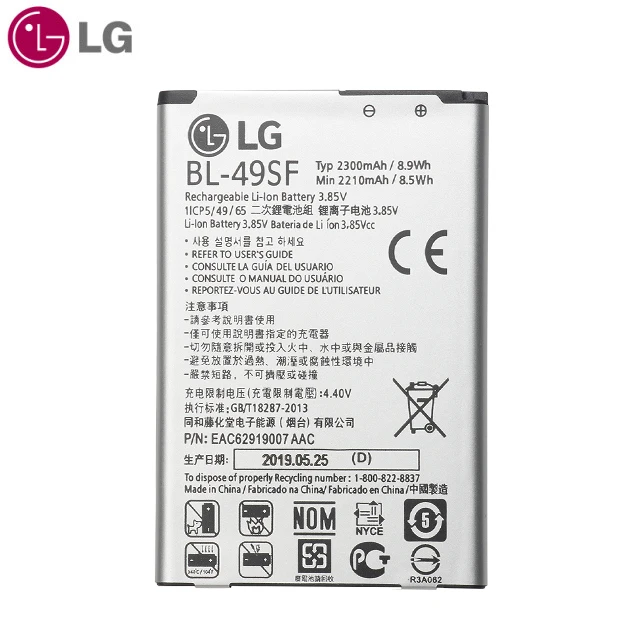 Lg Сменный аккумулятор для телефона lg BL-49SF 2300 мАч для lg H735T H525N G4mini G4 Beat G4S h736 Оригинальные аккумуляторы для телефонов