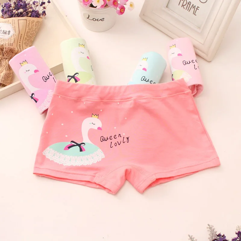 random color 6pcs 6 шт./партия, детские трусики хлопковые шорты для девочек, детское хлопковое нижнее белье милые трусы с рисунками, детские удобные трусики - Цвет: random color 6pcs