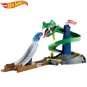 

Hot Wheels City Cobra Crush Playset Save Hot Wheels City from the Giant Cobra Track Car Set Model Children Toys FNB20