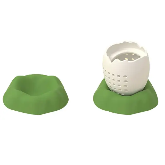 80%-Os Dinoszaurusz Szilikon Tea -Infúziós Levélszűrő Szűrő Diffúzó Ital Eszköz - Image 5