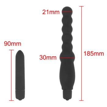 10 Speeds Anal Beads Butt Plug Bullet Vibrator for Women Prostate Massager Clitoris G-Spot Stimulator Sex Toys 6