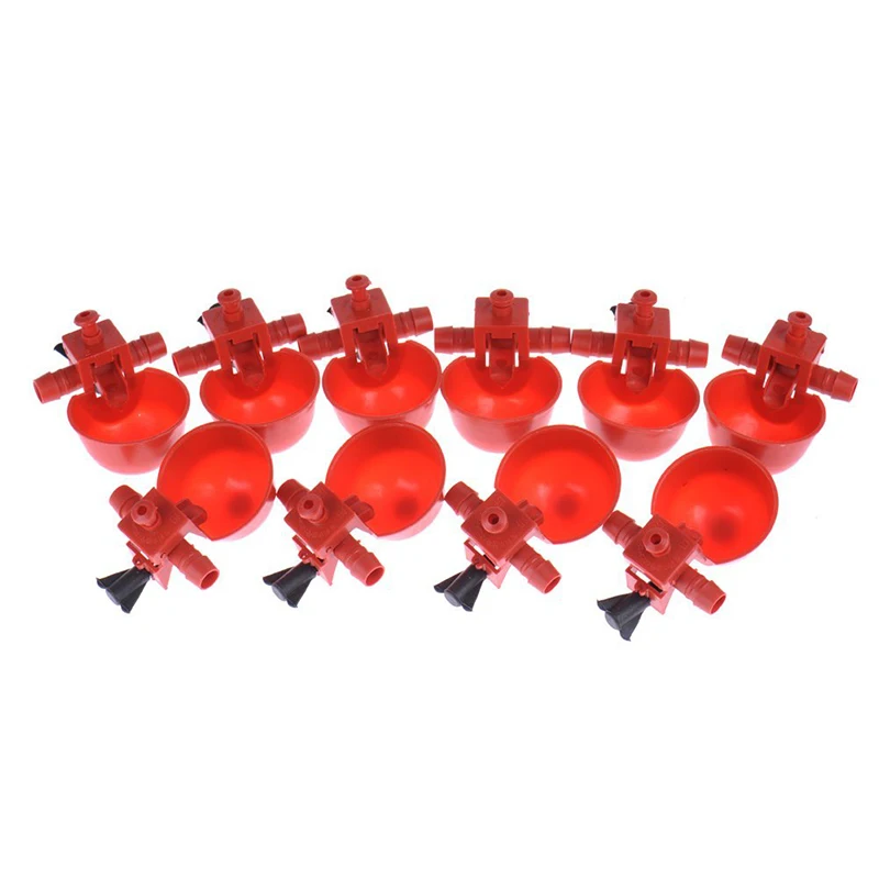 Best Selling 2019 Products Feed Automatic Bird Coop Poultry Chicken Fowl Drinker Water Drinking Cups 5Pcs