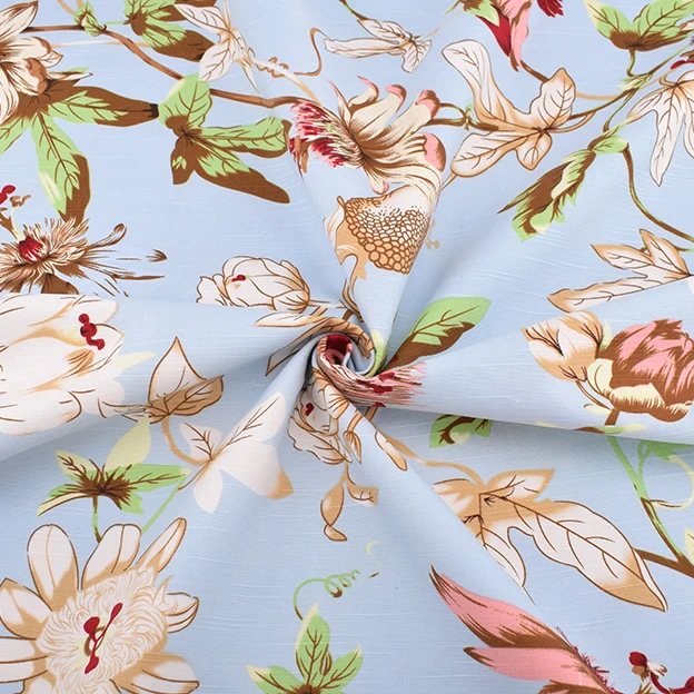 B 1 piece 50x150 Chainho, птицы и цветочные узоры, хлопковая холщовая ткань, швейная ткань ручной работы, одежда для дивана, сумки для штор, материал для украшения дома - Цвет: B 1 piece 50x150