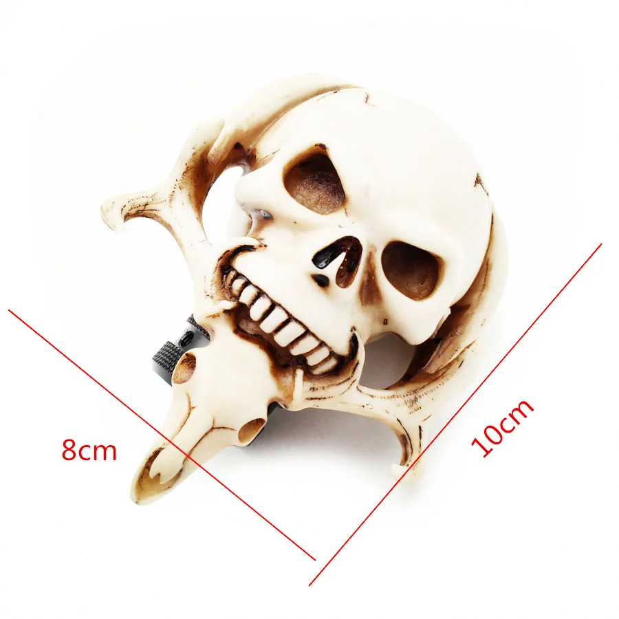 Универсальный подходит для всех автомобилей, грузовиков, черный/белый смоляный череп, стильная ручка-редуктор, ручка переключения передач, ручной рычаг переключения передач, крышка ручки