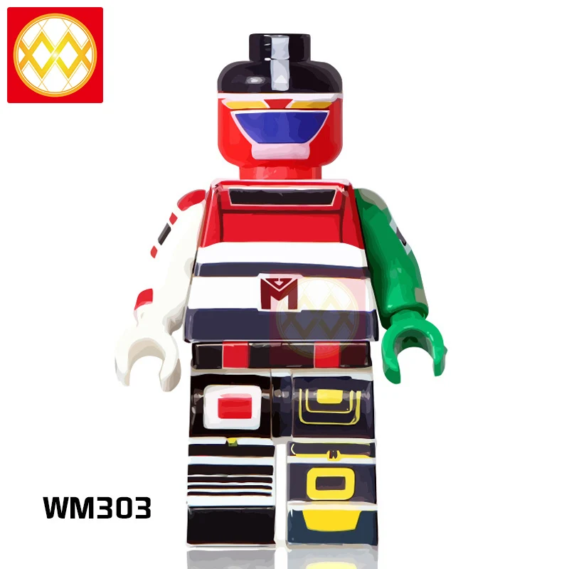 Армейский зеленый 50 шт. Японский Аниме Робот Voltes V Com-battler V Daimos Mechander Robo Voltron мазингер Z Kamen Rider строительные блоки игрушки WM6069 - Цвет: Армейский зеленый