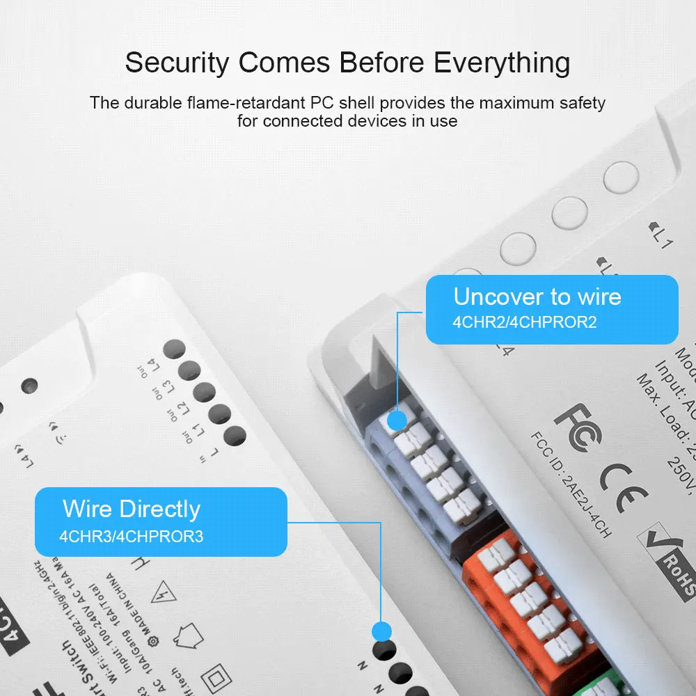 SONOFF 4CH R3 Wifi 4 Gang DIY Smart Switch дистанционное управление через приложение беспроводной