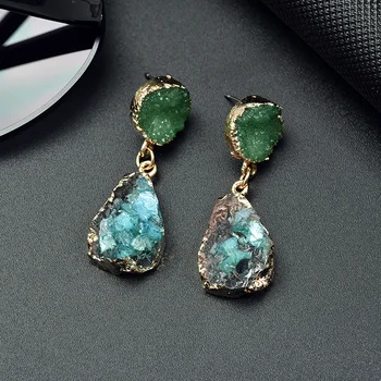 

New Exquisite Korean Statement Drop Earrings 2019 for Women Fashion Vintage Geometric Acrylic Dangle Hanging Earring Jewelry