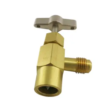 

R134A Can Tap Valve Refrigerant Dispenser Tool with Tank Adapter for 1/4 and 1/2