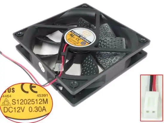 

S1202512M DC 12В 0.30A 120x120x25 мм 2-проводной Вентилятор охлаждения сервера
