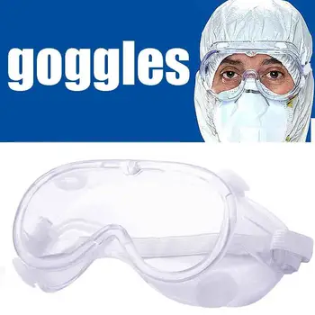 

Unisex Clear Anti-Fog Anti-Scratch Protection Glasses Safety Goggles Eyewear Clear Vented Safety Goggles Eye Protection Hot