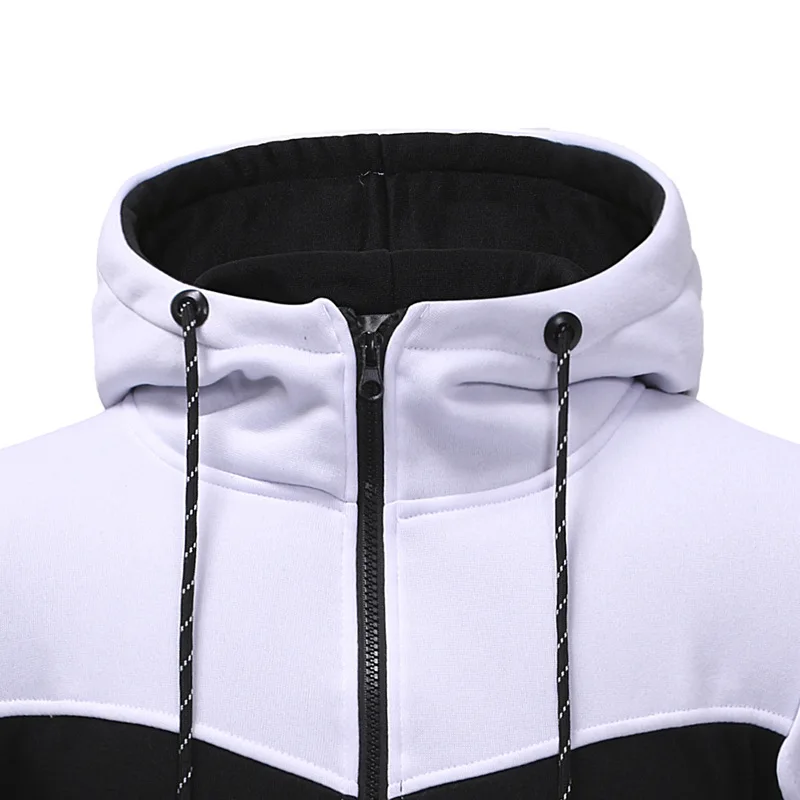 Popular New Men's Suit Classic Color Matching Design Casual Hoodie Sweater Suit Long Sleeve Trousers Cotton Comfortable