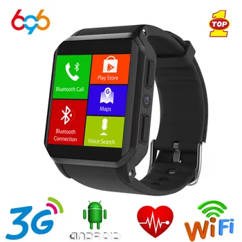 

696 Smart Watch KW06 Heart Rate Monitor Bluetooth Alarm Clock GPS Watch Android Mobile Phone SIM Sports Watch