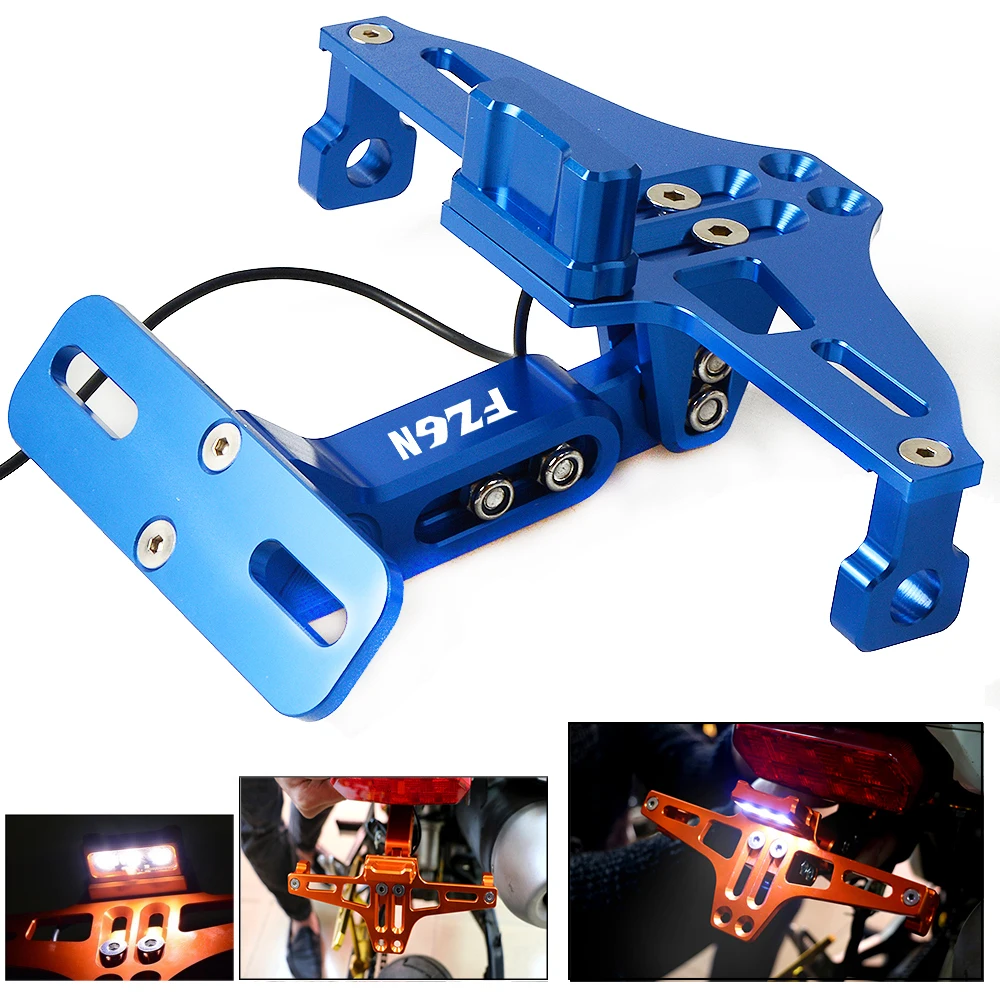 

For YAMAHA FZ6 FZ6N FZ6S FZ6R 2004-2015 2005 2006 2007 Motorcycle License Plate Bracket Licence Plate Holder Frame Number Plate