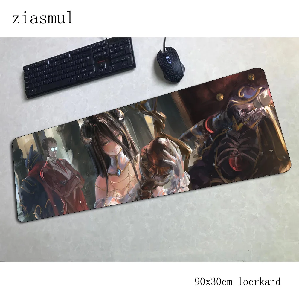 Коврик для мыши overlord 900x300x3 мм коврики для мыши объемный рисунок игровой коврик для мыши геймер милый большой персонализированные коврики для мыши Клавиатура ПК pad