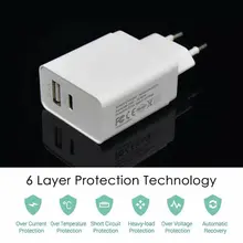 45 Вт usb type-C QC3.0 PD зарядное устройство для iPhone MacBook адаптер быстрой зарядки