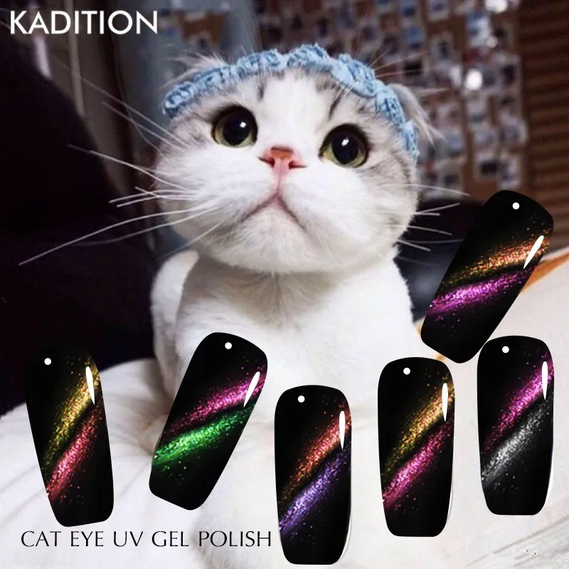 KADITION Хамелеон кошачьи глаза Гель лак для Ногтей Сияющий 5D Магнитный Гелевый