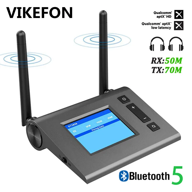 70 м Bluetooth 5 0 аудио приемник передатчик для ТВ ПК автомобиля Aptx HD низкая задержка