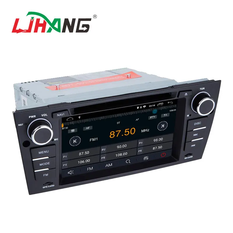 Автомобильный мультимедийный плеер LJHANG 1 Din Android 10 для BMW серий 320/328/3 E90/E91/E92/E93 Wi Fi GPS