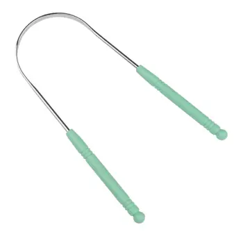 

1Pc Stainless Steel Tongue Scraper Cleaner Fresh Breath Cleaning Coated Tongue Toothbrush Dental Oral Hygiene Care Tools Q1QD