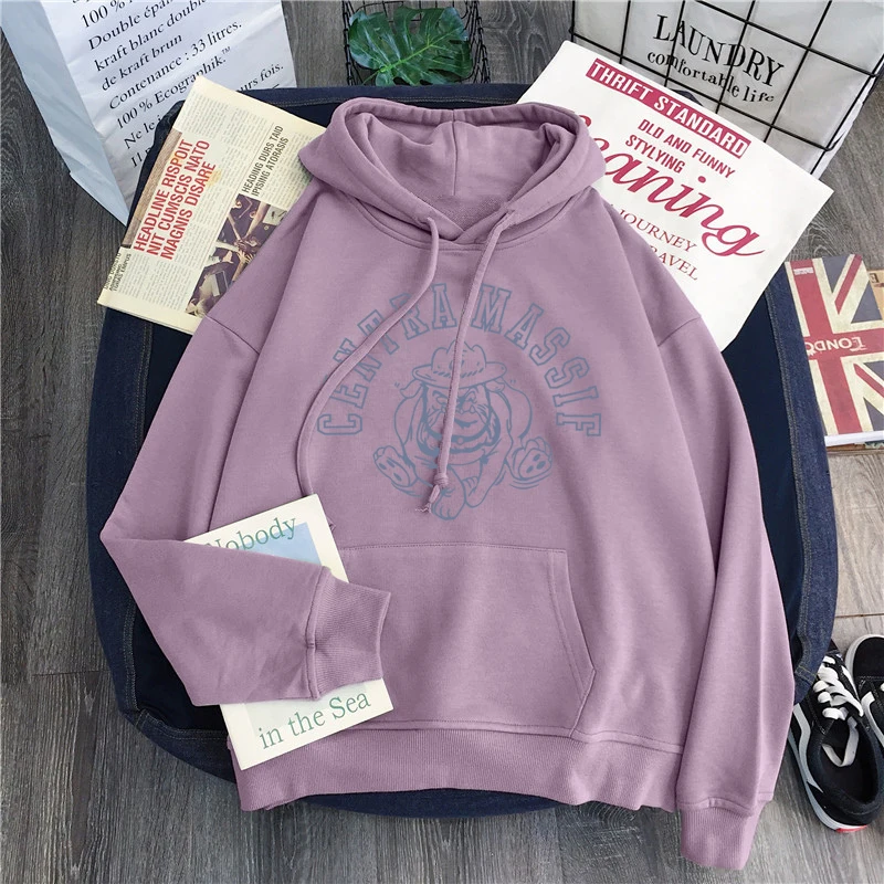 purple Осенняя одежда, толстая толстовка с капюшоном, женская новая корейская мода ins Harajuku с буквенным принтом, свободная Короткая Повседневная Женская толстовка - Цвет: purple