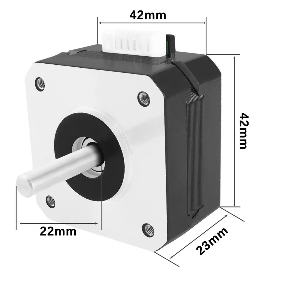 Шаговый двигатель SIMAX3D Nema 17 42 х23 мм биполярный 4 проводной с кабелем 1 м 42bygh 1.5A для 3D