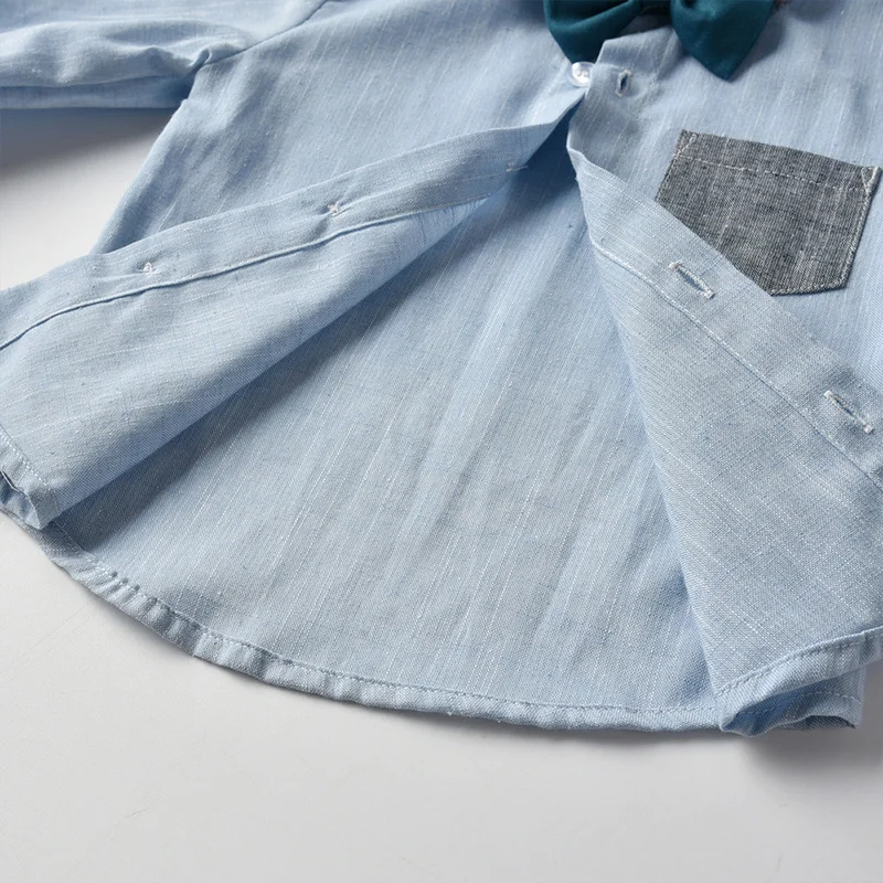Модные весенние комплекты одежды для детей костюм для маленьких мальчиков рубашка в клетку с длинными рукавами+ подтяжки, комплект из 2 предметов