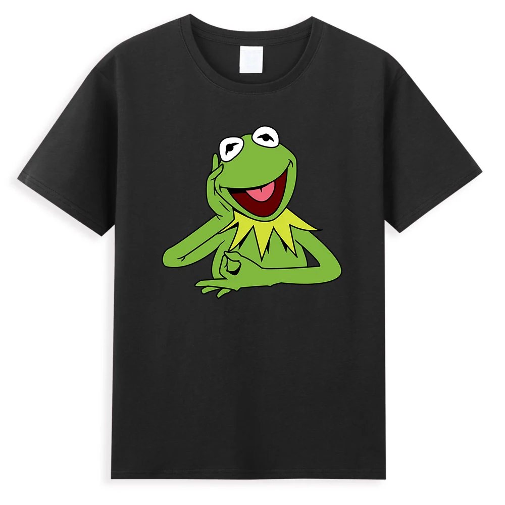 Футболка Muppets Kermit The Frog Мужская хлопковая тенниска забавная майка в стиле